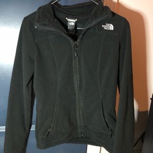 NORTH FACE all black xs fleece jacket